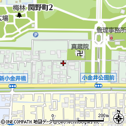 東京都小金井市関野町2丁目2-13周辺の地図