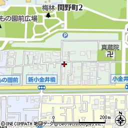 東京都小金井市関野町2丁目3-11周辺の地図