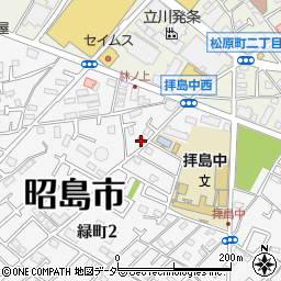 昭島緑郵便局 ＡＴＭ周辺の地図