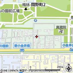 東京都小金井市関野町2丁目3-13周辺の地図