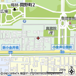 東京都小金井市関野町2丁目2-12周辺の地図