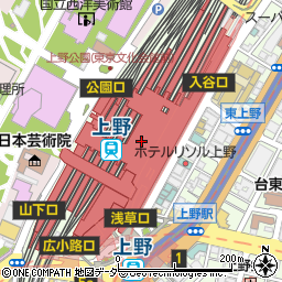 騒豆花 上野店周辺の地図