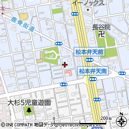 東京都江戸川区松本1丁目11-6周辺の地図
