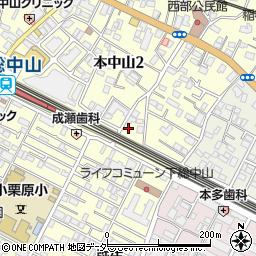 千葉県船橋市本中山2丁目4-11周辺の地図