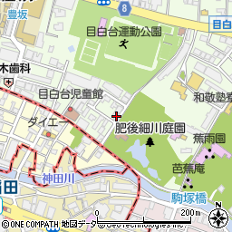 東京都文京区目白台1丁目3-10周辺の地図