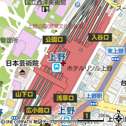 上野駅 東京都台東区 駅 路線図から地図を検索 マピオン