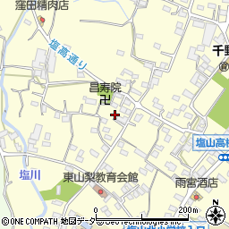 山梨県甲州市塩山千野3331周辺の地図