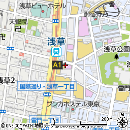 ジンギスカン霧島 浅草店周辺の地図