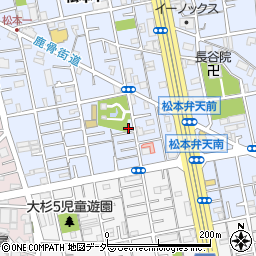 東京都江戸川区松本1丁目9-17周辺の地図