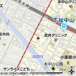 千葉県船橋市本中山3丁目24-17周辺の地図