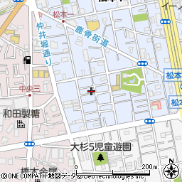 東京都江戸川区松本1丁目5-16周辺の地図