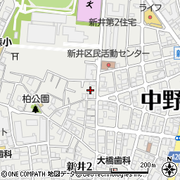 東京都中野区新井3丁目17周辺の地図