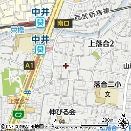 東京都新宿区上落合2丁目21周辺の地図