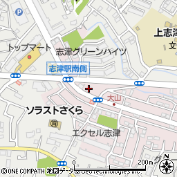 石亭志津駅前店周辺の地図