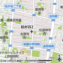 東京都台東区松が谷2丁目16-13周辺の地図