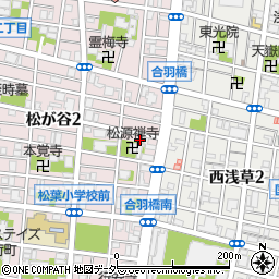 東京都台東区松が谷2丁目13-10周辺の地図