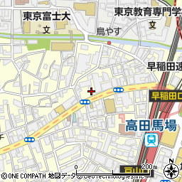 東京ガスライフバル新宿高田馬場店周辺の地図