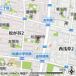 東京都台東区松が谷2丁目13-8周辺の地図