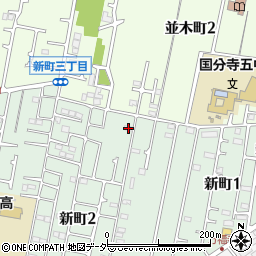 矢口荘周辺の地図