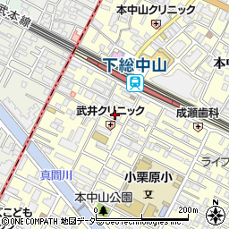 千葉県船橋市本中山3丁目20-7周辺の地図