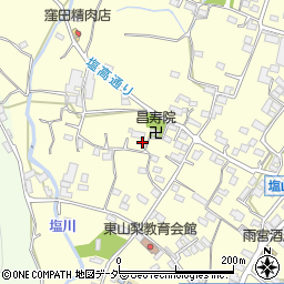 山梨県甲州市塩山千野3324-1周辺の地図