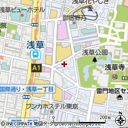 浅草 金ちゃん周辺の地図