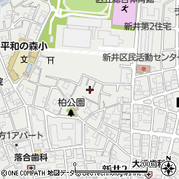 東京都中野区新井3丁目20-4周辺の地図