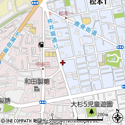東京都江戸川区松本1丁目1-9周辺の地図