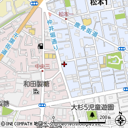 東京都江戸川区松本1丁目1-11周辺の地図