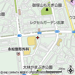 マルエツ新志津店駐車場周辺の地図