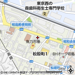 むさしの森珈琲 昭島店周辺の地図