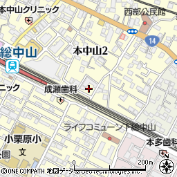 千葉県船橋市本中山2丁目5-7周辺の地図