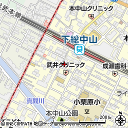 千葉県船橋市本中山3丁目20-10周辺の地図