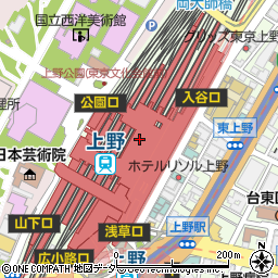 キィニョン エキュート上野店周辺の地図