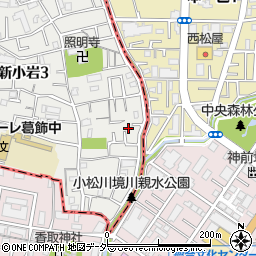 東京都葛飾区新小岩3丁目27-20周辺の地図