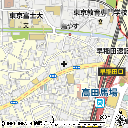 東京都新宿区高田馬場3丁目3周辺の地図
