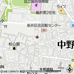 ファミリーマート中野新井三丁目店周辺の地図