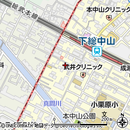 千葉県船橋市本中山3丁目23-22周辺の地図