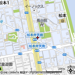 東京都江戸川区松本2丁目12周辺の地図
