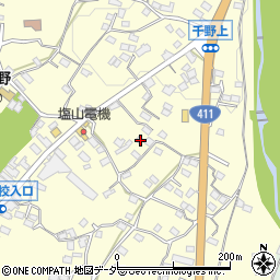 山梨県甲州市塩山千野451周辺の地図