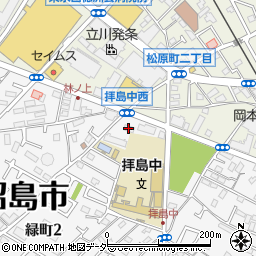 ファミリーマート昭島緑町店周辺の地図