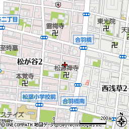 東京都台東区松が谷2丁目23-4周辺の地図