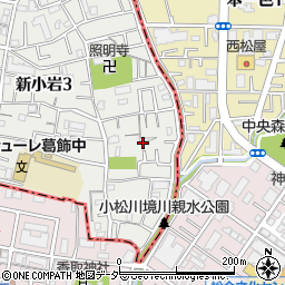 東京都葛飾区新小岩3丁目27-12周辺の地図