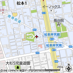 東京都江戸川区松本1丁目11-7周辺の地図
