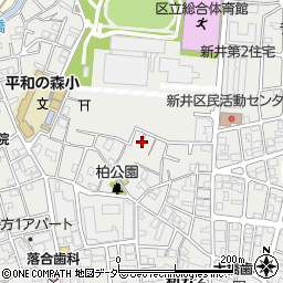 東京都中野区新井3丁目20周辺の地図