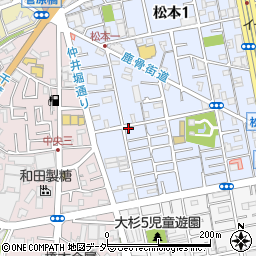 東京都江戸川区松本1丁目5-11周辺の地図