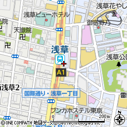 カラオケ館 浅草国際通り店周辺の地図