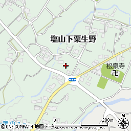 山梨県甲州市塩山下粟生野1553周辺の地図