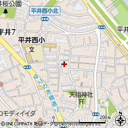 東京都江戸川区平井7丁目24周辺の地図