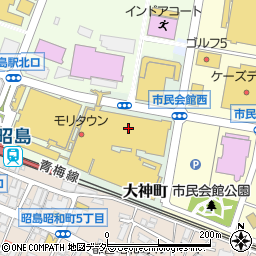 リンガーハットモリタウン昭島店周辺の地図